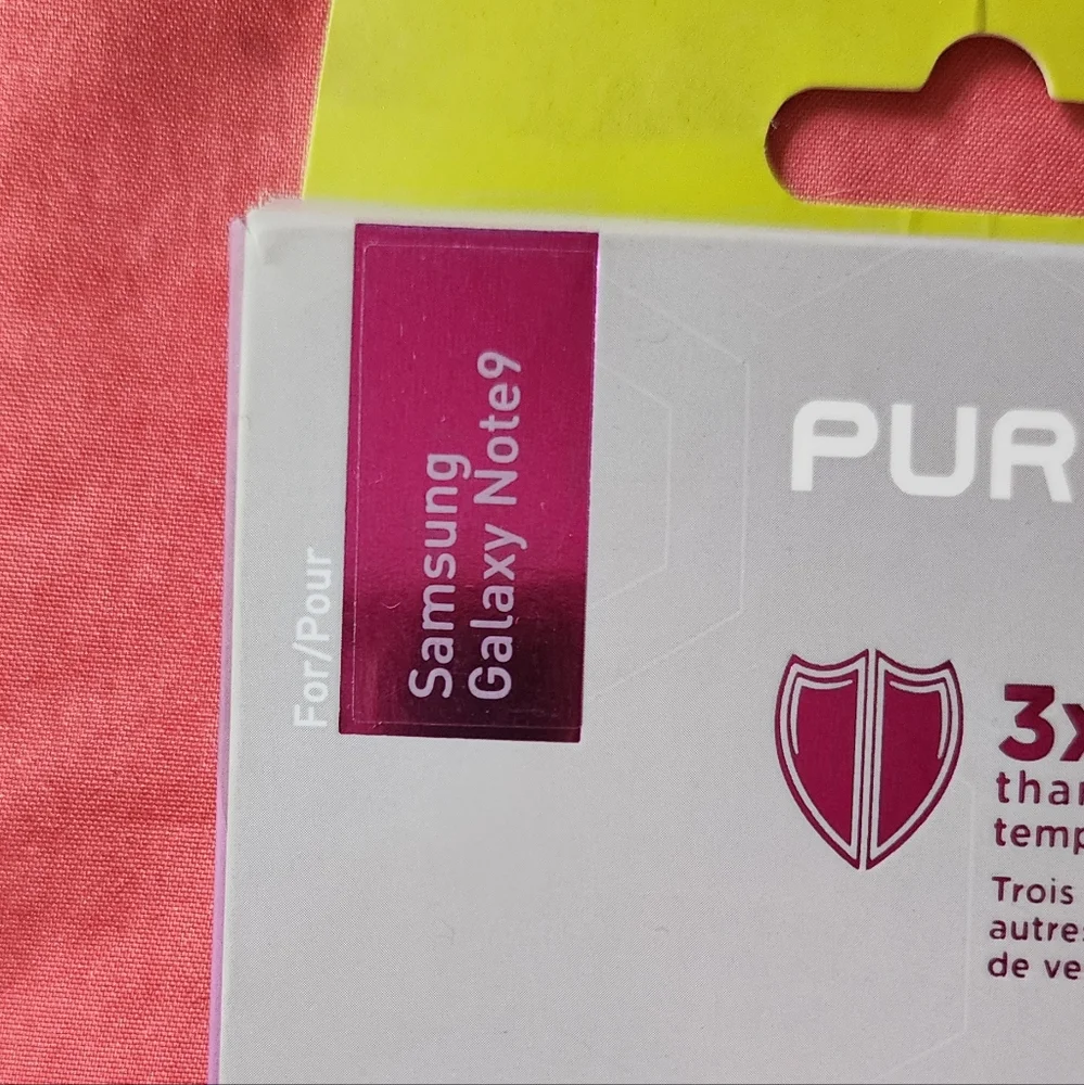 Samsung PureGear Tempered Glass Screen Protector - Black